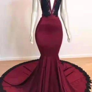 import placeholder for stunning burgundy halter deep v neck mer 160219563