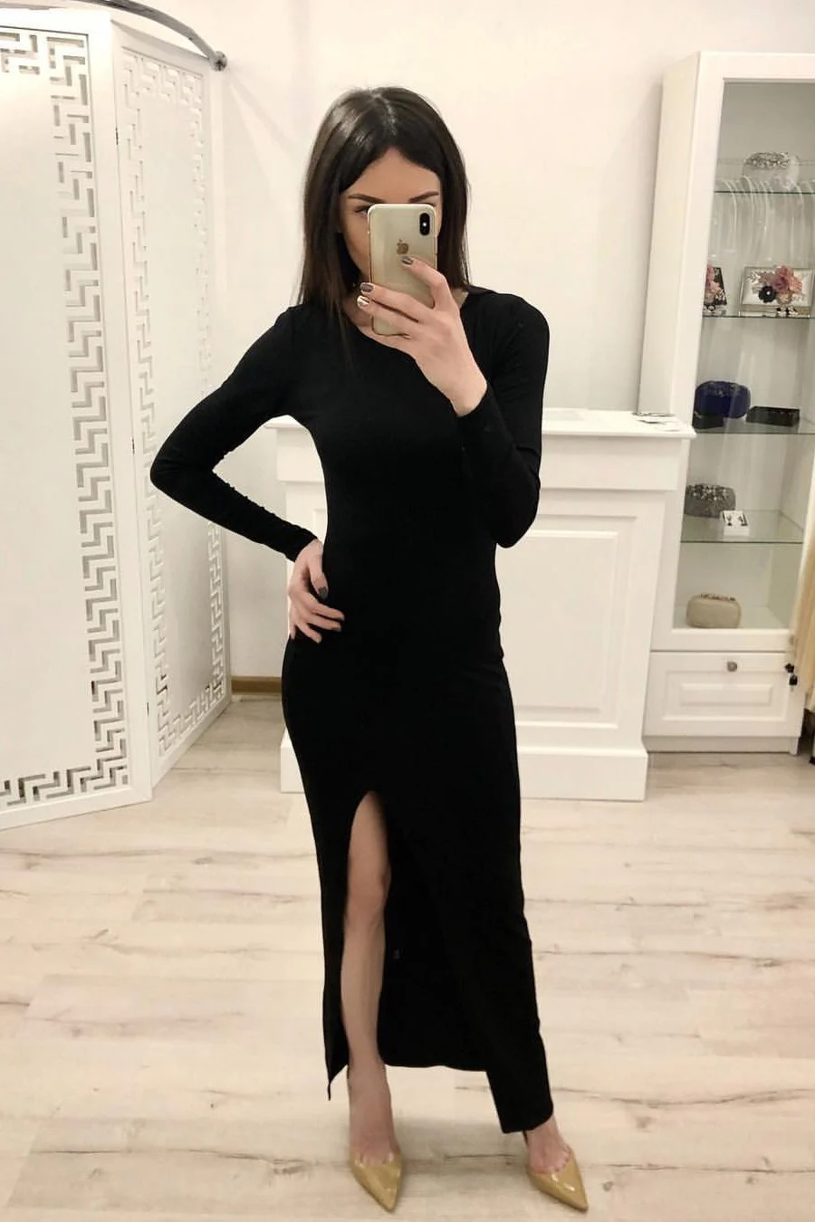 import placeholder for sheath long sleeves split black sexy pro 160219339 import placeholder for sheath long sleeves split black sexy pro 160219339