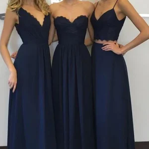 import placeholder for navy blue chiffon simple lace long a lin 160221113