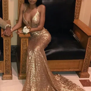 Prom Dresses import placeholder for amazing gold memriad halter v neck backl 160219589
