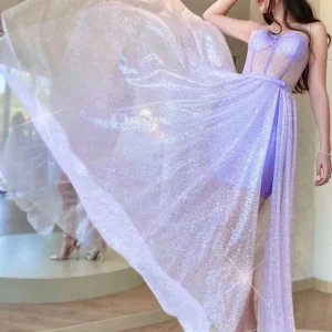 Evening Dresses import placeholder for a line lavender shiny tulle long prom dr 160218720
