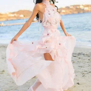 import placeholder for a line halter backless light pink chiffo 160220385