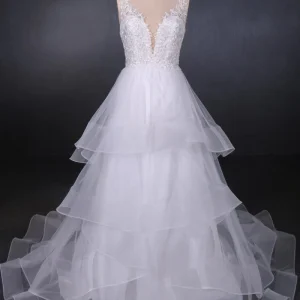 import placeholder for a line v neck layered backless wedding d 160220265