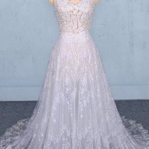 Wedding Dresses import placeholder for a line spaghetti straps long elegant wed 160220234