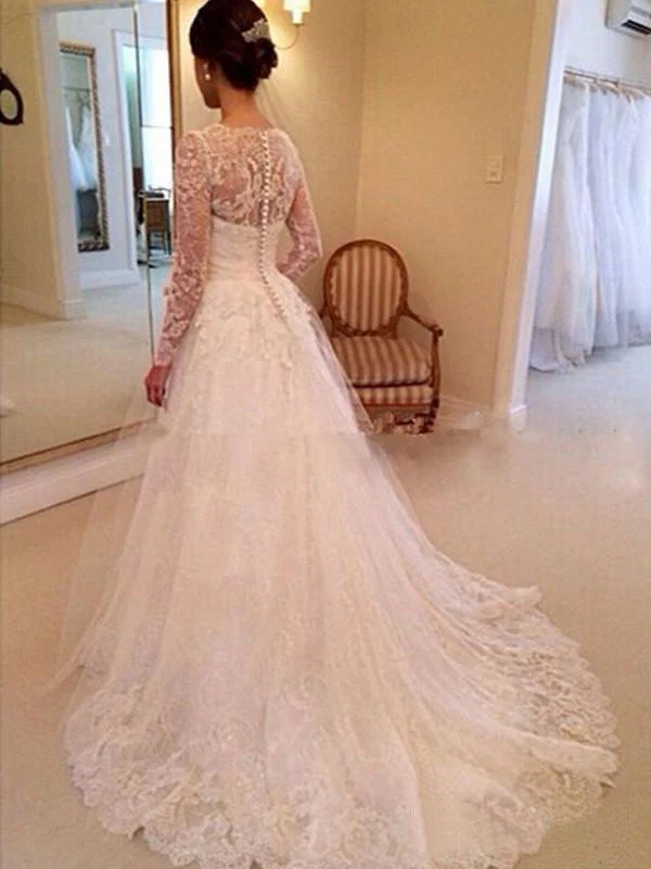 gorgeous ivory lace long sleeves bridal dresses wedding dresses dmp82 gorgeous ivory lace long sleeves bridal dresses wedding dresses dmp82