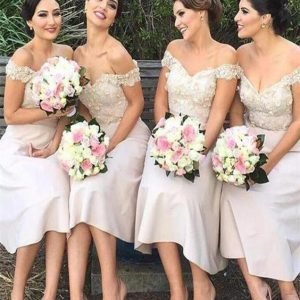 Wedding Party Dresses import placeholder for modmrn ivory off the shouldmr a line tea 160221006