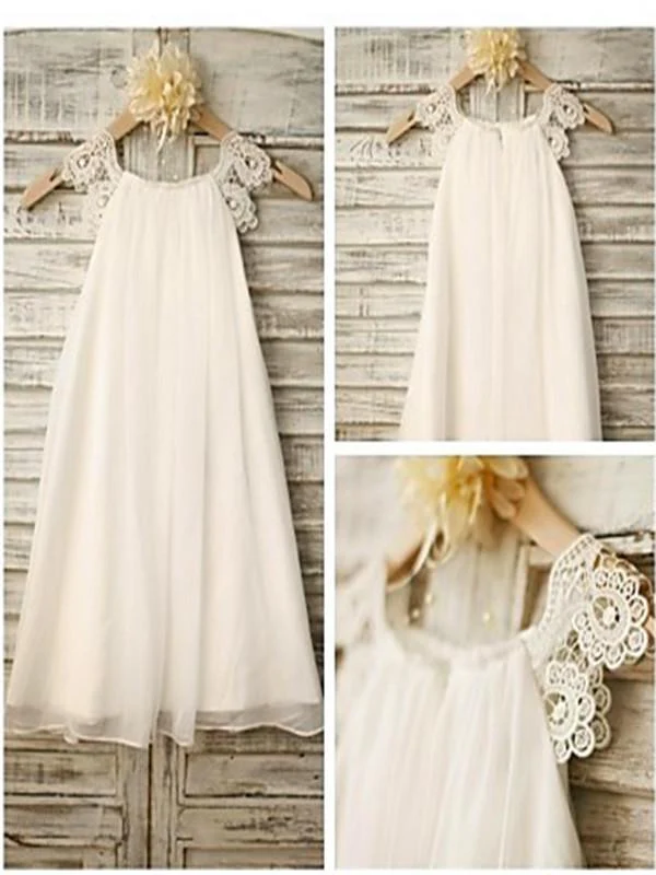 ivory a line scoop sleeveless chiffon floor length flower girl dresses dm716 ivory a line scoop sleeveless chiffon floor length flower girl dresses dm716