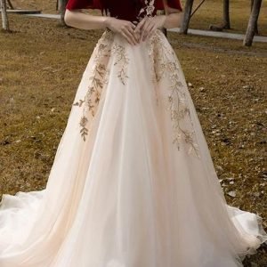 import placeholder for vintage red top straps tulle formal dres 160219096