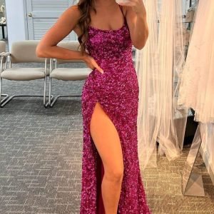 import placeholder for fuchsia sequins mermaid sheath prom dres 160219539