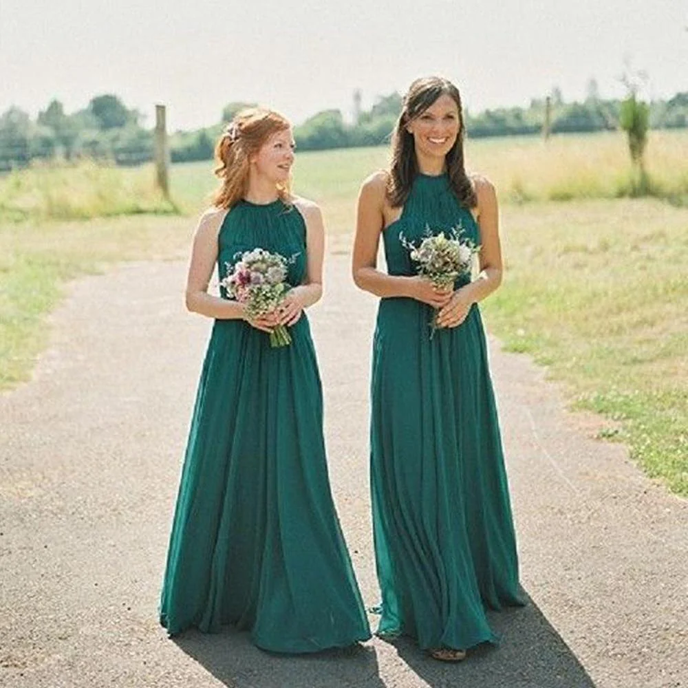 newest long sleeveless green chiffon cheap halter bridesmaid dress dmg52 newest long sleeveless green chiffon cheap halter bridesmaid dress dmg52