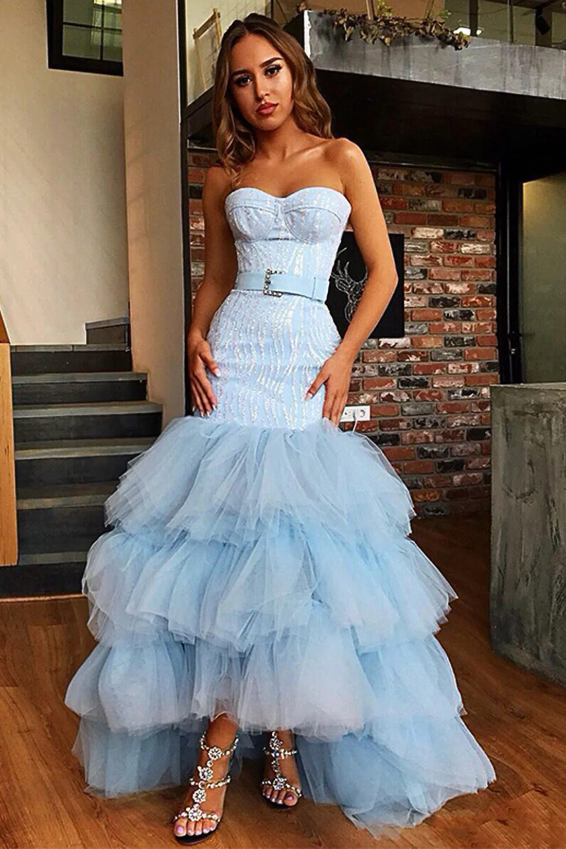 import placeholder for sky blue tulle sweetheart neck long laye 160219381 import placeholder for sky blue tulle sweetheart neck long laye 160219381