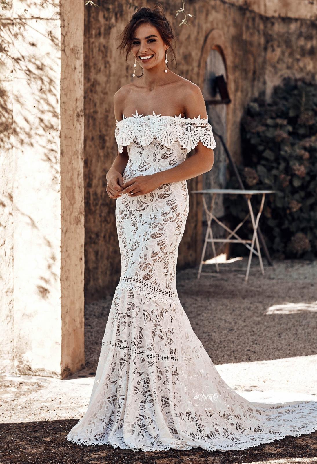 off the shoulder lace mermaid wedding dress, cheap bridal dress dmp72 off the shoulder lace mermaid wedding dress, cheap bridal dress dmp72