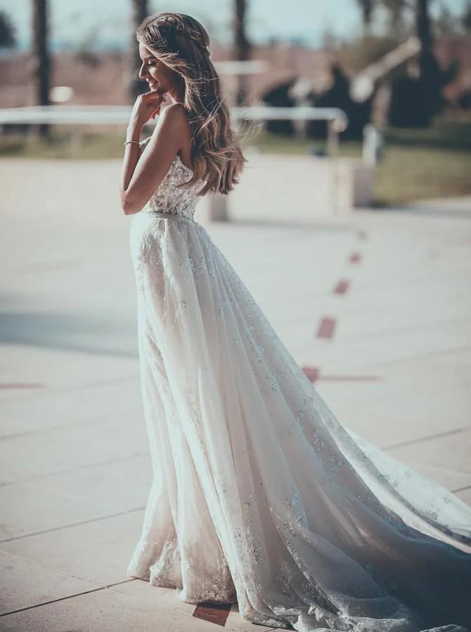 a line sweetheart lace cheap wedding dress with appliques dml51 a line sweetheart lace cheap wedding dress with appliques dml51