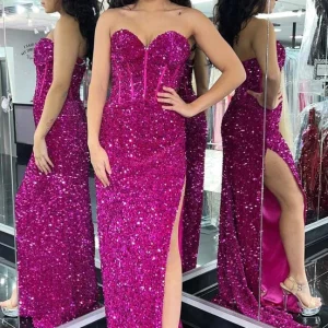 import placeholder for elegant sequins mermaid sweetheart long 160219605