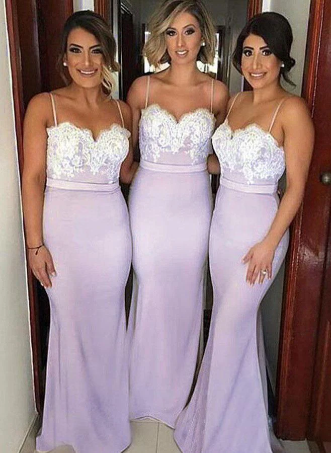 spaghetti straps mermaid sexy bridesmaid dresses, lace bridesmaid dresses 2019 dm162 spaghetti straps mermaid sexy bridesmaid dresses, lace bridesmaid dresses 2019 dm162