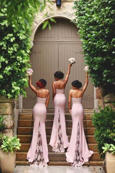 new arrival pink stunning spaghetti straps lace high quality mermaid long bridesmaid dresses dm345 new arrival pink stunning spaghetti straps lace high quality mermaid long bridesmaid dresses dm345