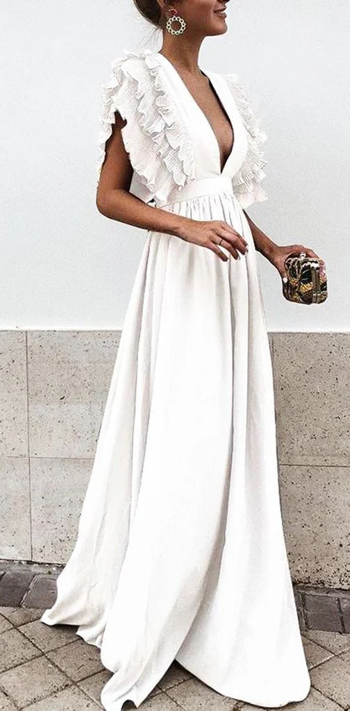 boho colorful v neck a line cheap bridesmaid dress, long modest dresses dmh12 boho colorful v neck a line cheap bridesmaid dress, long modest dresses dmh12