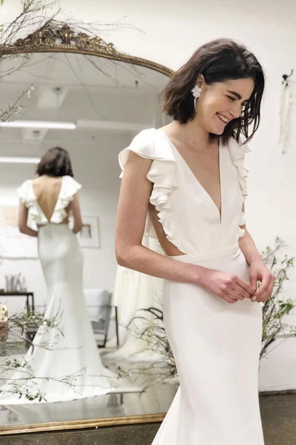 import placeholder for mermaid v neck cap sleeves backless wedd 160220061 import placeholder for mermaid v neck cap sleeves backless wedd 160220061