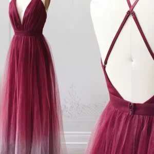 import placeholder for a line spaghetti straps ombre long tulle 160219840