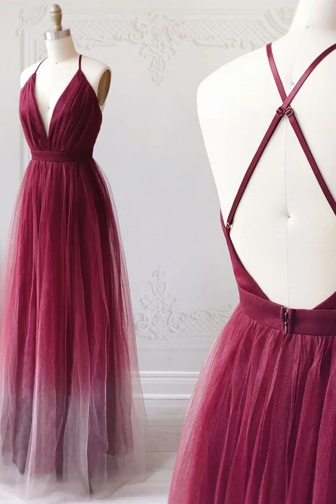 import placeholder for a line spaghetti straps ombre long tulle 160219840 import placeholder for a line spaghetti straps ombre long tulle 160219840