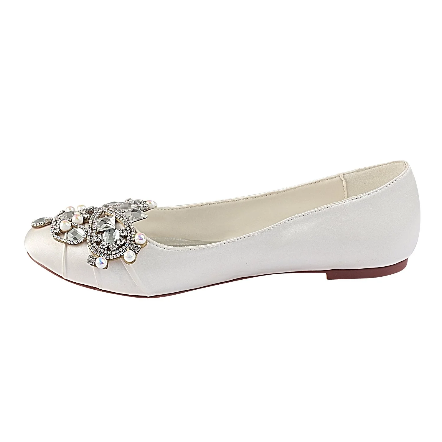 ivory flat beading wedding shoes, satin wedding party shoes for women l 930 ivory flat beading wedding shoes, satin wedding party shoes for women l 930