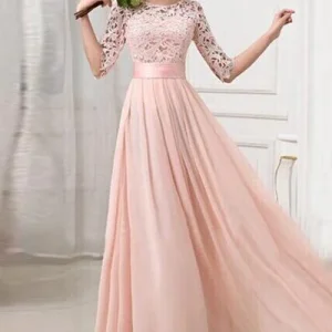 import placeholder for half sleeves pink lace chiffon bridmsmai 160220730