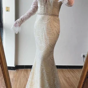 import placeholder for trumpet mermaid v neck lace beaded long 160219445