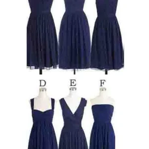 Wedding Party Dresses import placeholder for simple cheap short navy blue chiffon sle 160221106