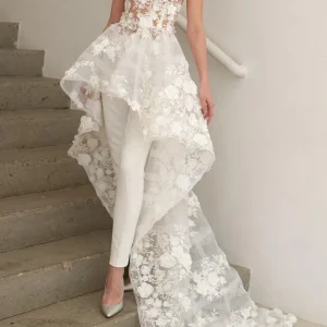 import placeholder for illusion round neck high low wedding jum 160220048