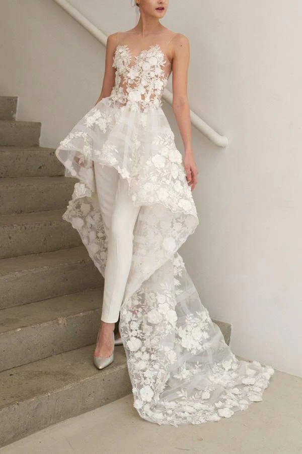 import placeholder for illusion round neck high low wedding jum 160220048 import placeholder for illusion round neck high low wedding jum 160220048