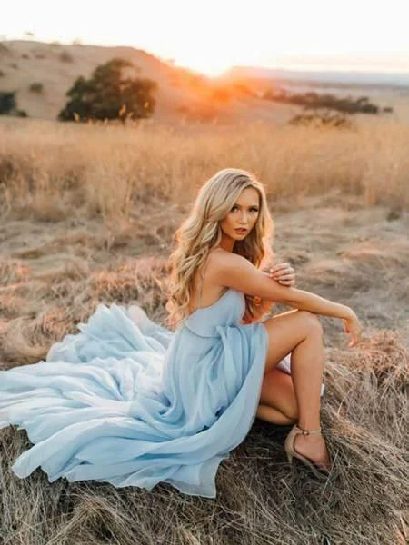 sexy split sky blue beach simple wedding dresses chiffon long prom dress dmi21 sexy split sky blue beach simple wedding dresses chiffon long prom dress dmi21