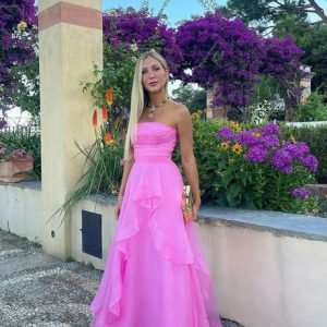 Evening Dresses import placeholder for new a line hot pink tulle prom dress lon 160219373