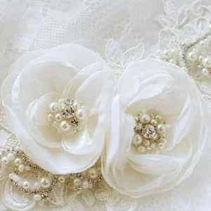 Accessories import placeholder for flower wedding belt lace applique floral 160220887
