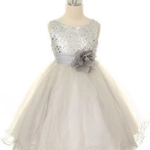 Wedding Party Dresses import placeholder for ball gown round sleeveless tulle flower 160221059