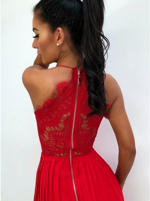 a line spaghetti straps red chiffon prom dresses with lace split dml33 a line spaghetti straps red chiffon prom dresses with lace split dml33