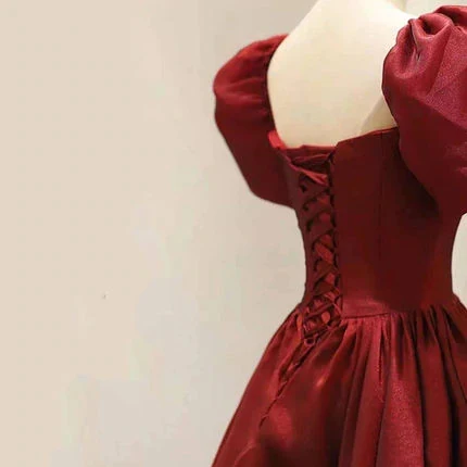 simple burgundy a line satin long prom dress women evening dress dmp146 simple burgundy a line satin long prom dress women evening dress dmp146