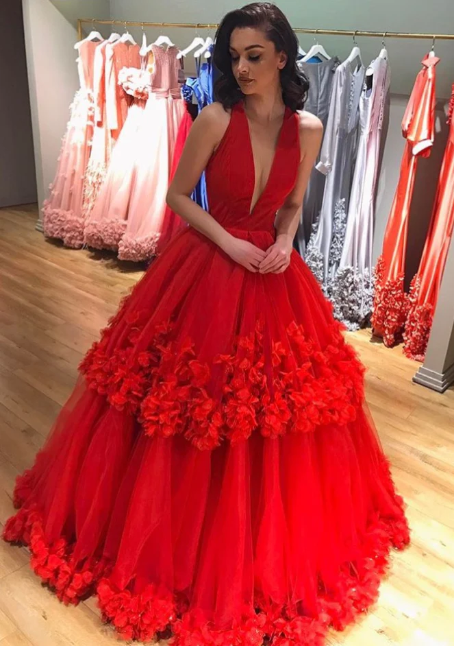 charming deep v neckline layered tulle red prom dresses ball gowns dm892 charming deep v neckline layered tulle red prom dresses ball gowns dm892