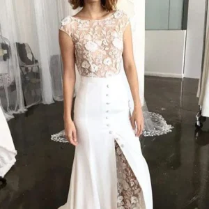 import placeholder for sheath bateau cap sleeves sweep train la 160220338