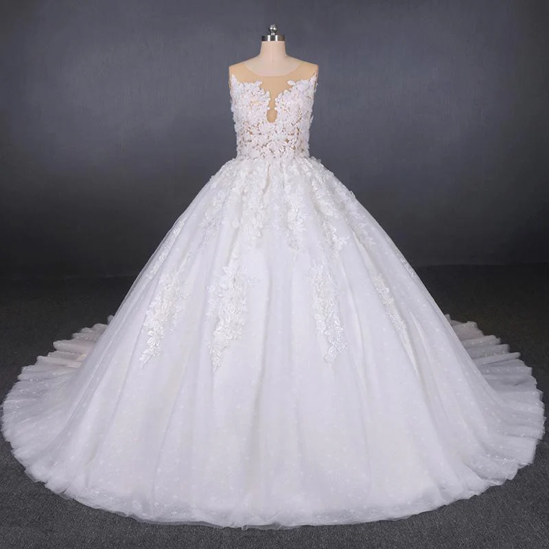white appliques tulle ball gown princess wedding dress, bridal gown dmq31 white appliques tulle ball gown princess wedding dress, bridal gown dmq31