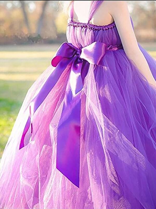 fuchsia ball gown straps sleeveless bowknot floor length tulle flower girl dress dm706 fuchsia ball gown straps sleeveless bowknot floor length tulle flower girl dress dm706