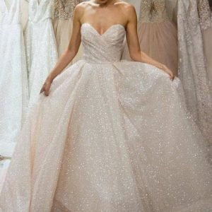 Wedding Dresses import placeholder for a line sweetheart ivory lace sparklely w 160220307