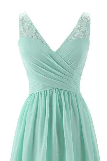 mint green v neck long simple pleated bridesmaid dress with lace dmm57 mint green v neck long simple pleated bridesmaid dress with lace dmm57