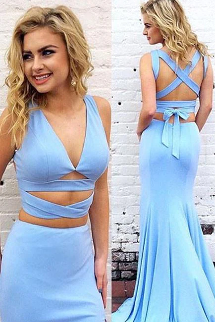 import placeholder for sexy mermaid two piece v neck blue long 160219101 import placeholder for sexy mermaid two piece v neck blue long 160219101