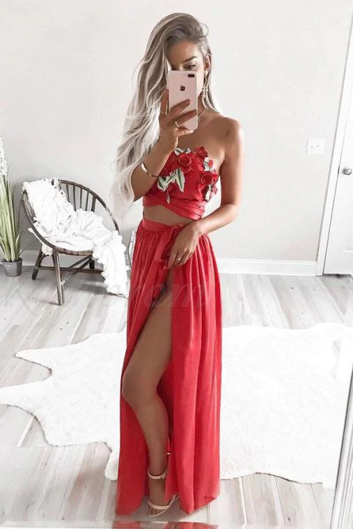 import placeholder for two piece strapless floor length red chi 160220501 import placeholder for two piece strapless floor length red chi 160220501