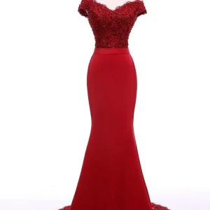 import placeholder for burgundy off shouldmr long mermaid lace 160218559